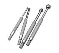Ipetboom 4pcs Telescoping Bore Gauge Set Carbon Steel Hardened Full Spherical Hole Gauges for Small Slits Grooves Accurate Manual Measurement Tool