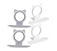 Ipetboom 4pcs Toilet Lid Lifters Toilet Seat Handle Easy to Clean Lavatory Lid Lift for Home Public Use Comfortable Grip Sticky Design for Convenient Access