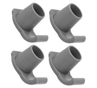 Ipetboom 4pcs Walker Ski Glides Nonstick Anti-wear Walker Foot Pads for Axle Stability Sliders with Extra Skid Protection for Sidewalks Mobility Aid Accessories for Seniors