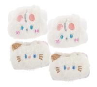 Ipetboom 4pcs Water Absorption Wristbands for Face Washing Makeup Application Spa Comfortable and Stylish Wrist Bands Cute Designs for Women and Girls for Daily Use