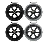 Ipetboom 4pcs Wheelchair Replacement Front Wheels - shockproof Non-Slip 8 Inch Elderly Wheelchair Front Wheel - Replacement Caster For Walker Stroller Mobility Equipment