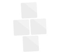 Ipetboom 4Pcs White Acrylic Reflection Board 10X10Cm Photography Props Mirror Plates for Photo Backdrops and Jewelry Background Ornaments in Studio Posing