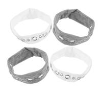 Ipetboom 4pcs Wide Punk Rock Hairbands for Women, Elastic Cloth Headbands with Hollow Eyelets Design, Sweat-wicking and Shape-retaining, for Festival Looks and Outdoor Activities