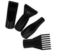 Ipetboom 4pcs Wind Mouth Comb The Wind Mouth Blow Dryer Nozzle Hair Styling Nozzle Hair Dryer Comb Nozzle Concentrator Nozzles Hair Dryer Attachment Universal Hair Dryer Nozzle Abs Black