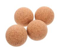 Ipetboom 4pcs Wooden Ball Cork Stoppers Reusable Round Cork Plugs for Wine Decanter Glass Containers DIY Crafts Home Decoration Natural Seal