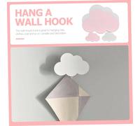 Ipetboom 4pcs Wooden Cloud Shaped Wall Hooks Smooth Surface Decorative Key Holder Organizer for Bedroom Nursery Bathroom Space Saving Rustic Wall Mount Hangers for Home and Rooms