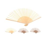 Ipetboom 4pcs Wooden Hand Fan Frames for DIY Crafting Lightweight Folding Fan Material for Cultural Events Artistic Projects and Home Decoration