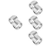 Ipetboom 4sets 2pcs Women Adjustable Rings Style Finger Jewelry Minimalist Design Comfortable Lightweight Present for Family and Friends Versatile Match Outfit 2pcs*4