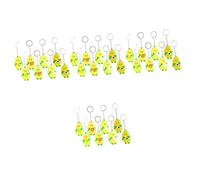Ipetboom 4sets Avocado Keychain Cute Squishy Cartoon Keyrings with Sports Ball Design for Party Bag Stuffers Backpack Pendants and Car Key Accessories 8pcs*4