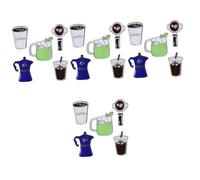 Ipetboom 4sets Cute Coffee Machine Brooch Pins Stylish Enamel Lapel Badges for Clothing Hats and Backpacks Vibrant Easy to Attach Durable Accessories 5pcs*4