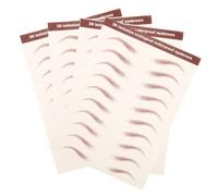 Ipetboom 4sheets Realistic Eyebrow Stickers for Women Easy Application Temporary Eyebrow Transfers Natural Look Sweatproof Makeup Tool for