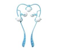 Ipetboom 5 Balls Manual Cervical Massager Roller with TPR and Abs Material, Focus on Pressure Points, Deep Tissue Massage, Portable Neck Massager for Home Relaxation