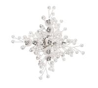 Ipetboom 5 Pairs Elegant Pearl Flower Shoe Clips Decorative Wedding Accessories for Bridal Footwear for Engagements Birthdays and Special Occasions Versatile Rhinestone Design for Flats