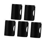 Ipetboom 5 Pcs Compact Finger Percussion Shakers for Guitar Ukulele Lightweight Acoustic Rhythm Instruments for Adults Precise Control and Versatile Music Styles Black Plastic Maracas for