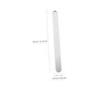 Ipetboom 50 Pcs Acrylic Ice Cream Sticks DIY Craft Popsicle Sticks for Ice Cream Making Cake Pops Reusable Lightweight Portable White