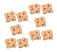 Ipetboom 50 Sheets Oil Sandwich Wrapping Paper Bags Food Grade Paper for Baking French Fries Burgers and Snack Packaging Compact for Easy Carrying and Food Preservation