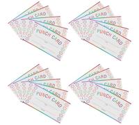 Ipetboom 50 Sheets Positive Behavior Punch Cards for Students Teachers Visual Progress Incentive Reward Cards for Classroom School Home Long-term Use with Multiple Punches