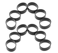 Ipetboom 500pcs Black Silicone Rubber Bands Cable Ties 12x4mm Non-Slip Elastic Cord Management for Office, Home and Electronics Accessories