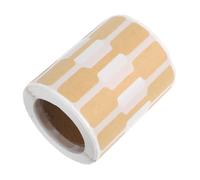 Ipetboom 500pcs Jewelry Price Tags Roll Self Adhesive Kraft Paper Labels for Rings Necklaces Bracelets Blank Rectangle Stickers for Handwriting Printing Retail Display Tags