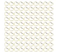 Ipetboom 500pcs Metal Heart Shaped Nail Studs for Nail Art Decoration Create Charming Designs with Unique Golden Rivet Manicure Accessories for Personal and Professional Use