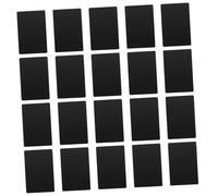 Ipetboom 50pcs Black Matte Aluminum Business Card Blanks for Laser Engraving Metal for Engraved Visiting Cards Suitable for Business Printing and VIP Loyalty Design