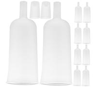 Ipetboom 50pcs Clear Plastic Ampoule Dropper Caps with Funnel Head Dispenser Leakproof Tpe Material Vial Opener for Essential Oils Lab Chemicals DIY Liquid Dispensing