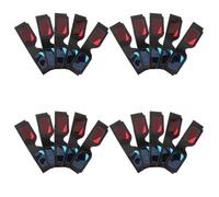 Ipetboom 50pcs Foldable Cardboard 3d Glasses Black Frame for Movie Theater and Classroom Use, Lightweight Paper Anaglyph Glasses Featuring Universal Compatibility and Flat Design