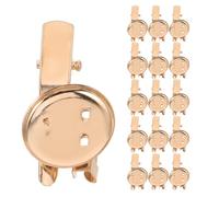 Ipetboom 50pcs Handmade Duckbill Clip Pin for Brooch Brooches DIY Material Badge Bezel Tray Making Tray for Safety Base Clasp Pins for Party Holiday Decoration