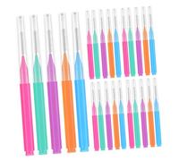 Ipetboom 50pcs Interdental Brush Portable Tooth Cleaning Tool for Optimal Oral Hygiene Compact Design for Travel Includes Orange Blue Green Purple Brushes for Hard to Reach Areas