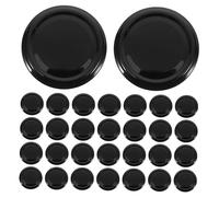 Ipetboom 50pcs Jam Jar Lids 63mm Tinplate Glass Jar Covers with Airtight Sealing and Leak Reduction for Canning Carrying and Traveling