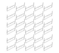 Ipetboom 50pcs Metal Prong Fasteners 2-Hole Binder Clips Silver 80mm Hole Distance Heavy-Duty Document File Folder Clips for Office and School Filing