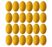 Ipetboom 50pcs Natural Silk Exfoliating Balls for Face Care Yellow Cleansing Silkworm Silk for Blackhead Removal Gentle Facial Scrub for Women