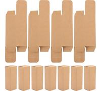 Ipetboom 50pcs Paperboard Lipstick Packaging Boxes Lip Balm Wrap Lipstick Box Portable Design Space-saving Khaki Colour for Wrapping Or Delicate Gifts for Friends