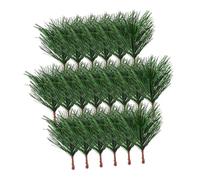 Ipetboom 50pcs Simulated Pine Needle Accessories Christmas DIY Artificial Pine Picks for Wreath Decor Xmas Festival Supplies