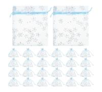 Ipetboom 50pcs Small Drawstring Bags Mesh Jewelry Pouches for Selling Presents Party Favor Bags Flowers Packaging