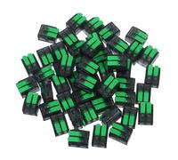 Ipetboom 50pcs Spring Wire Connectors Quick Wiring Terminal Blocks for Industrial Residential Commercial Use Reusable Electrical Quick Splices Lever Wire Connectors for Building Automation