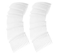 Ipetboom 50pcs Teeth Hair Side Combs for French Twist Pins Hair Accessories for Wedding Veils Curly Hairstyles Secure Delicate Design for Special Occasions