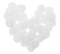 Ipetboom 50pcs White 220mm Essential Oil Necklace Diffuser Replacement Cotton Pads Aroma Locket Refill for Car Air Freshener Interior Accessories