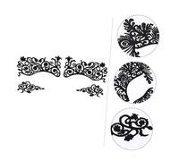 Ipetboom 5pairs Temporary Eye Liner Stickers Black Lace Eyeshadow Decals for Photo Shoots and Masquerade Random Style