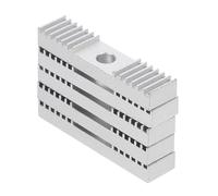 Ipetboom 5Pcs 3D Printer Timing Belt Tooth Plate 9X40Mm Aluminum Gear Clamp with Oxidation Treatment, Universal Timing Belt Fixing Piece for Printer Accessories