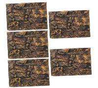 Ipetboom 5pcs Aquarium Background Wall for Reptile Tank Decor Vibrant Natural Look for Fish Tanks and Turtle Habitats and Visual Enhancement