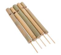 Ipetboom 5pcs Bamboo Bird Whistle Handcrafted Bird Call Flute Portable Slide Whistle Musical Toy for Adults for Parks and Gardens