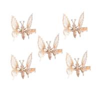 Ipetboom 5pcs Butterfly Hairpin Fashion Accessory for Girl Modeling Delicate Hair Clips for Party Dance Party Event Occasion