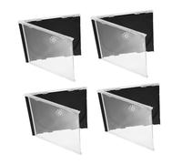 Ipetboom 5pcs CD Storage Box Hard Plastic CD Holder Case Organize and Protect Discs Portable Lightweight Design for Home and Travel