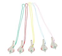 Ipetboom 5pcs Ceramic Bird Whistles with Hanging Rope for Early Musical Instruments Water Whistle Call Lightweight Party Favors for Birthday and Holiday Random Color