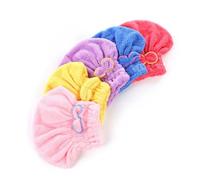 Ipetboom 5pcs Coral Velvet Hair Bonnet Set Fleece Hat Fast Drying Hair Drying Cap for Home Gym