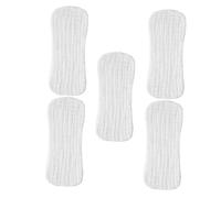Ipetboom 5pcs Cotton Cloth Diaper Liners for Newborn Babies, Soft, Breathable, Washable Inserts for Home and Outings, White