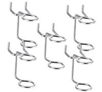 Ipetboom 5pcs Double Ring Iron Screwdriver Rack Pegboard Tool Holders Hooks for Garage Workshop Home Storage Organizer for Screwdrivers Pliers and Light Tools