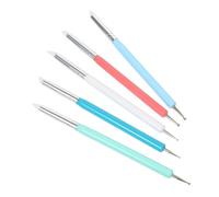 Ipetboom 5pcs Dual Silicone Nail Art Dotting Pen for Home Salon for Patterns Drawing Flowers and Detailed Designs Convenient and Easy to Use