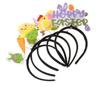 Ipetboom 5pcs Easter Cartoon Headbands for Boys and Girls Bunny and Chick Designs for Easter Parties and Festivities Eye-catching Hair Accessories for Boys and Girls